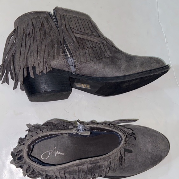J.Adams Western Fringe Ankle Boots Size 10 - Picture 7 of 9